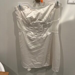 Wild Fable Cream Strapless Corset Dress Size Large